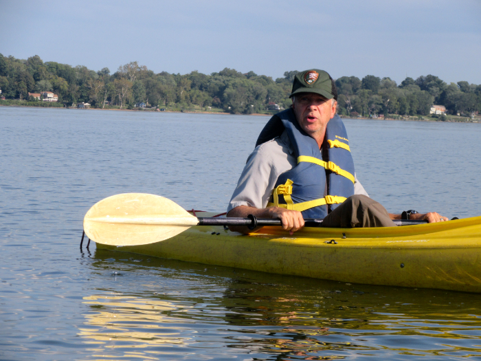 [Photo]  Park Service biologist Brent Steury